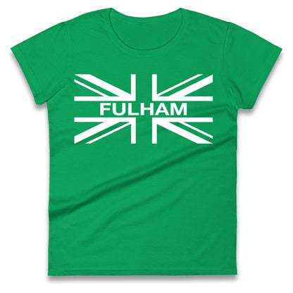 Fulham Football Flag Ladies T Shirt