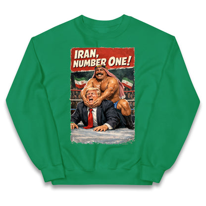 Donald Trump Iron Sheik Iran Wrestling Kids Jumper
