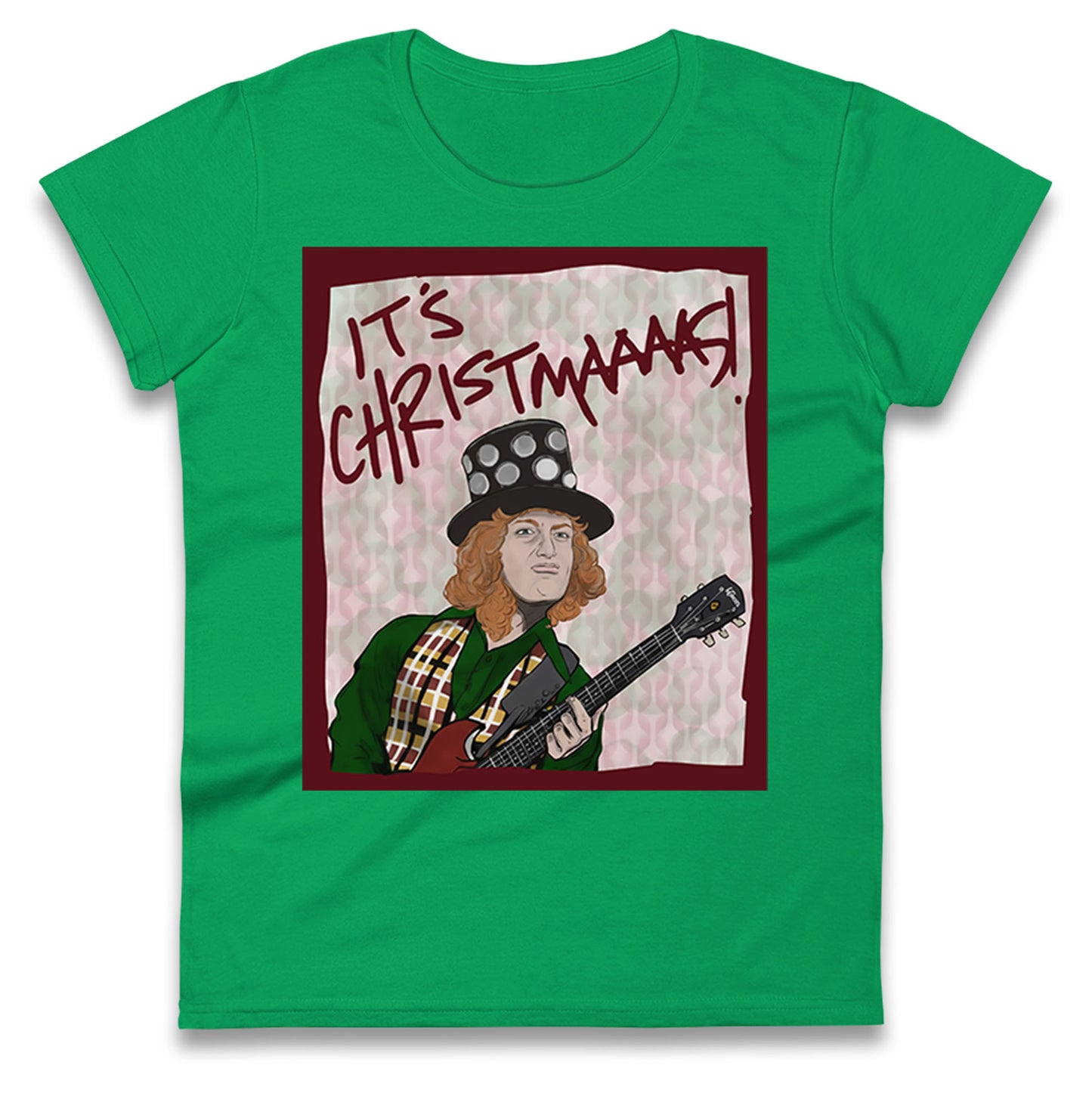 Noddy Holder Christmas Ladies T Shirt