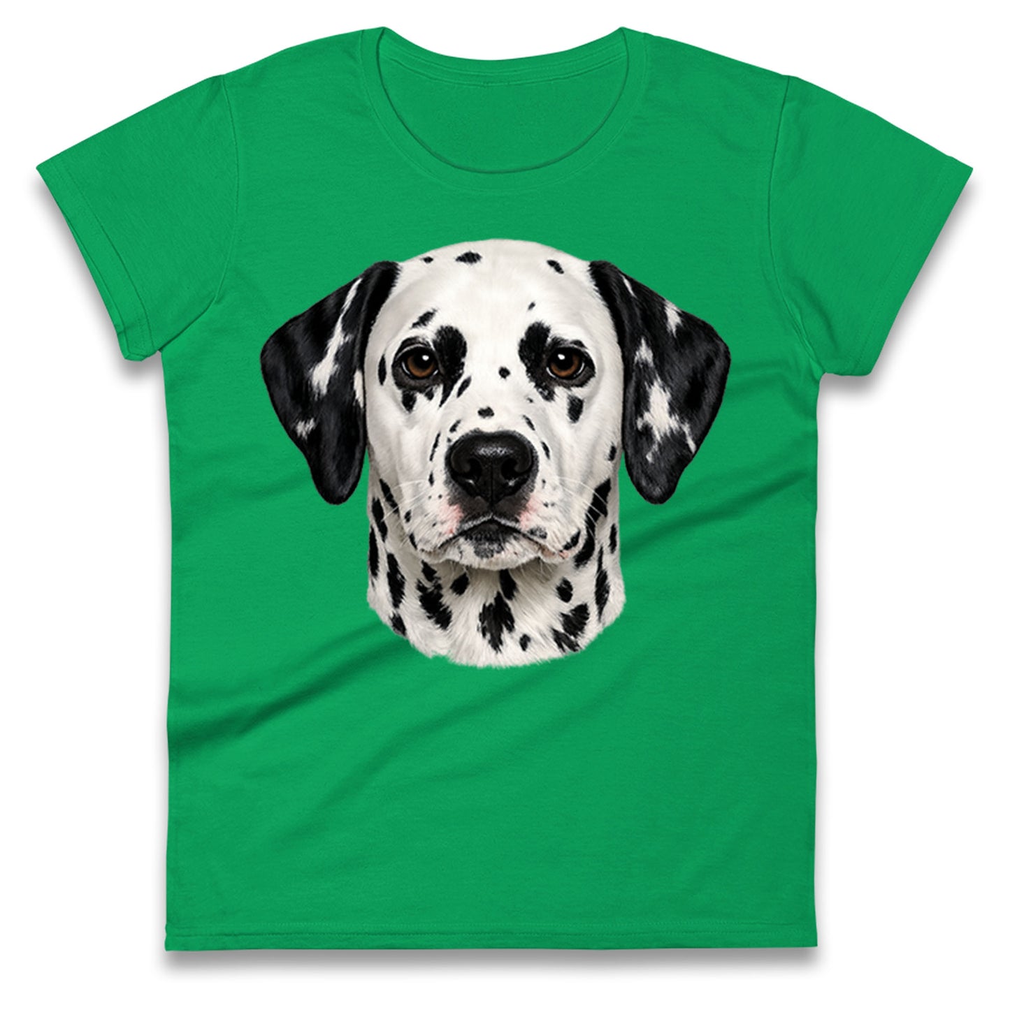 Dalmatian Dog Face Ladies T Shirt 