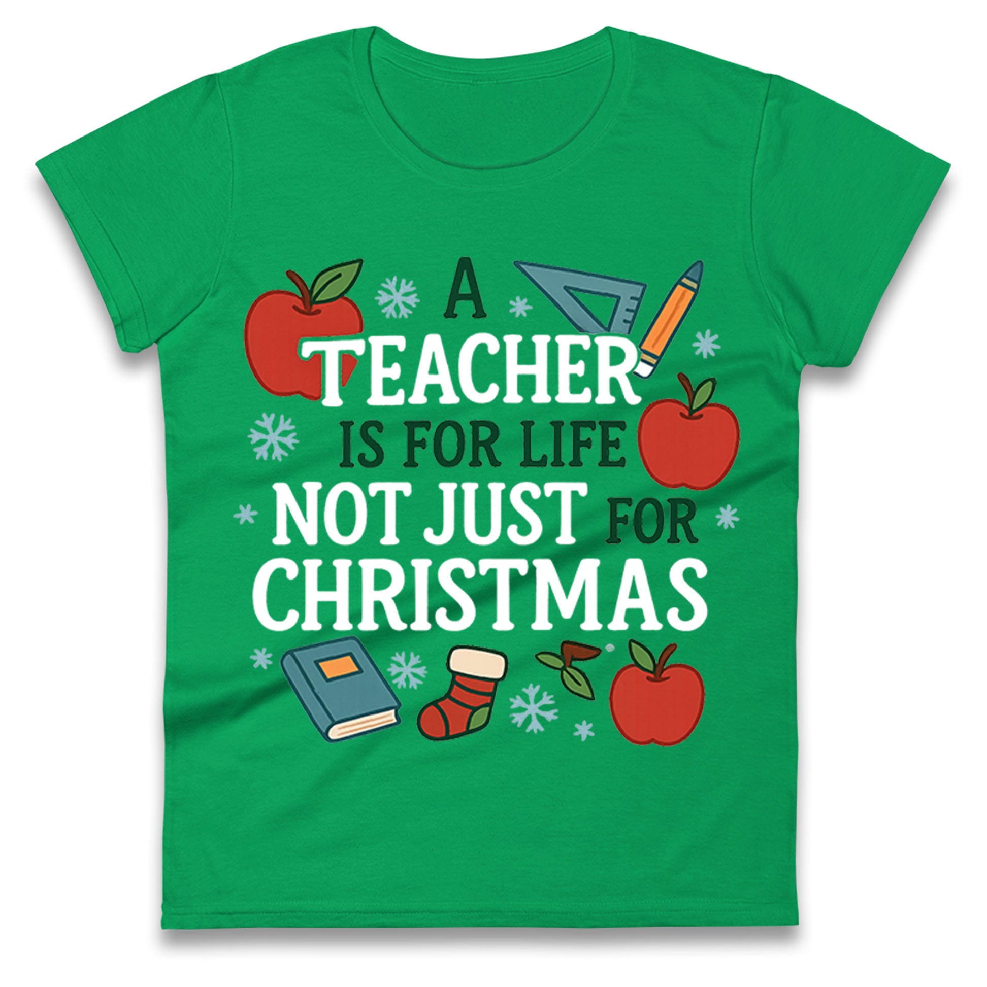 Teacher Christmas Ladies T Shirt