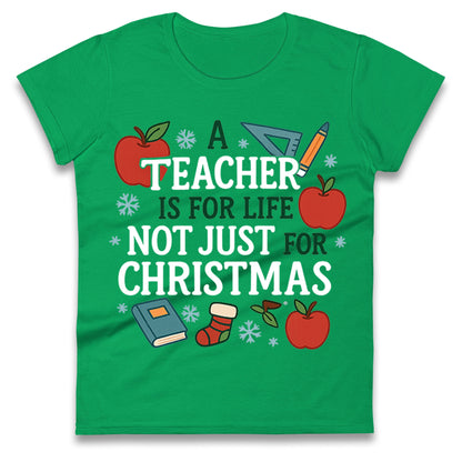 Teacher Christmas Ladies T Shirt