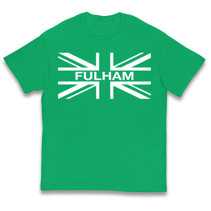 Fulham Football Flag Kids T Shirt