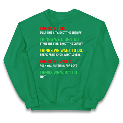 Bob Marley Music Kids Jumper