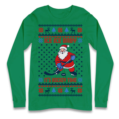 Hockey Christmas Longsleeve T Shirt