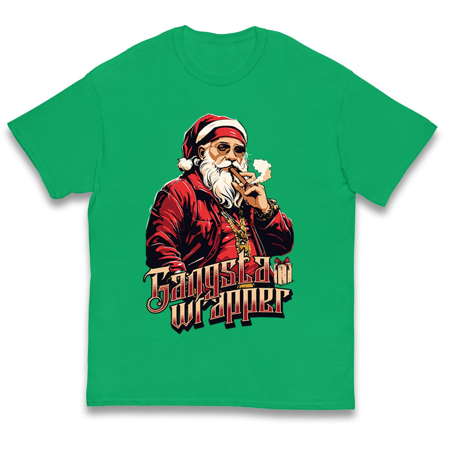 Santa Claus Gangster Kids T Shirt