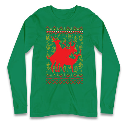 Reindeer Making Fun Christmas T Shirt