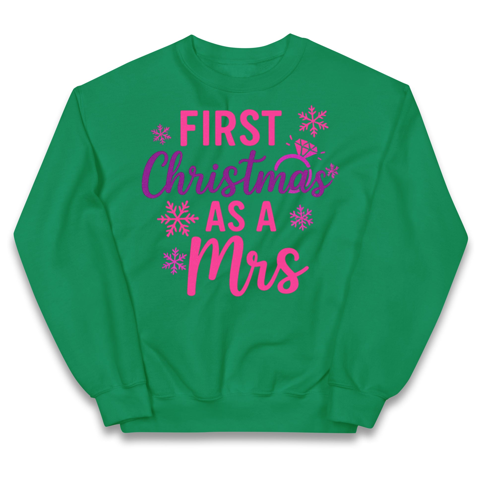 First Christmas As A Mrs Kids Jumper