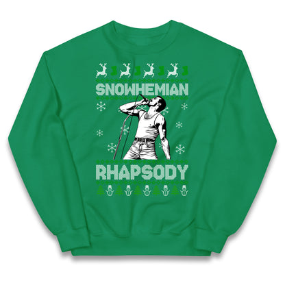 Freddie Mercury Christmas Kids Jumper