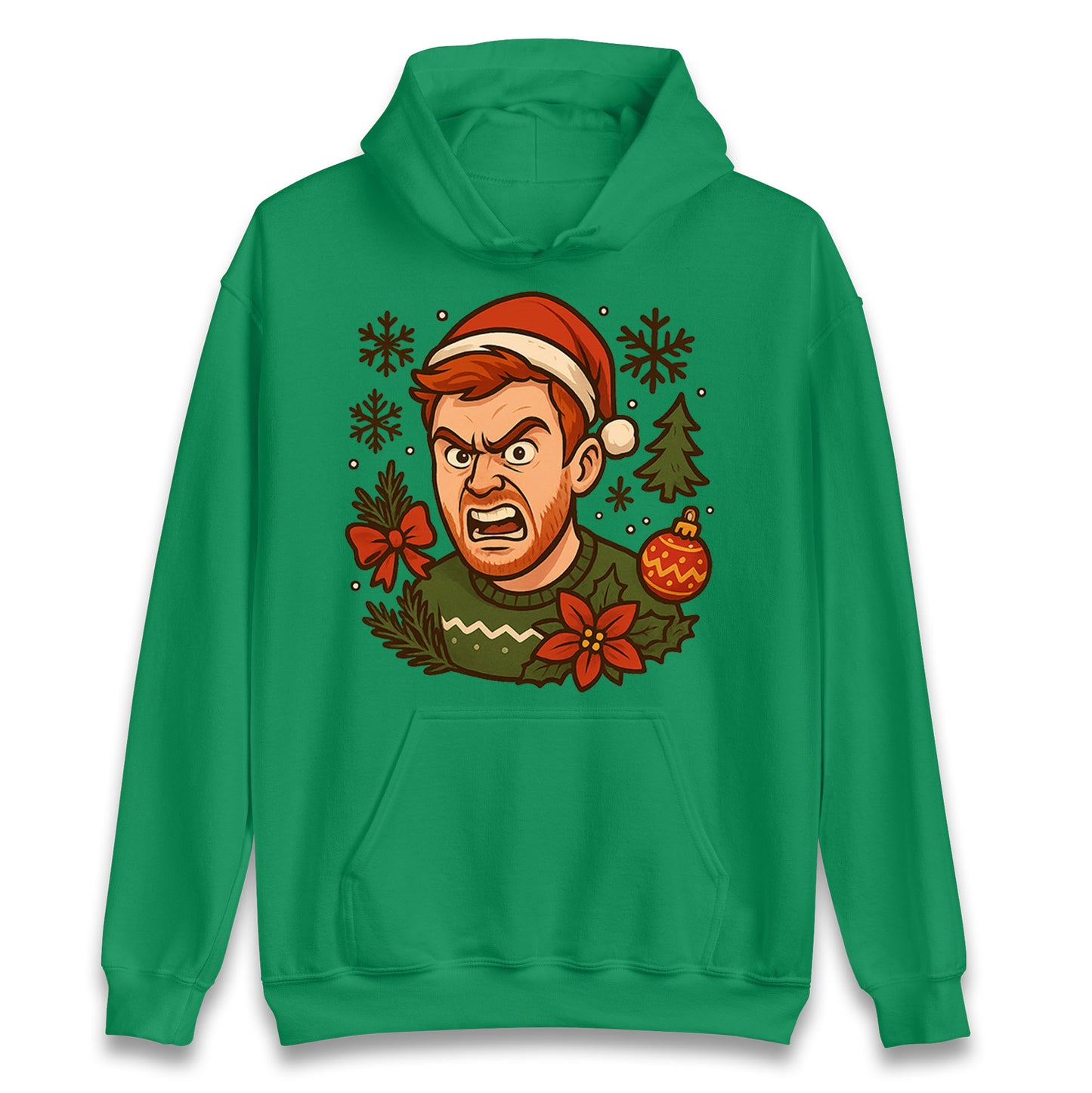 Angry Ginge Christmas Hoodie 