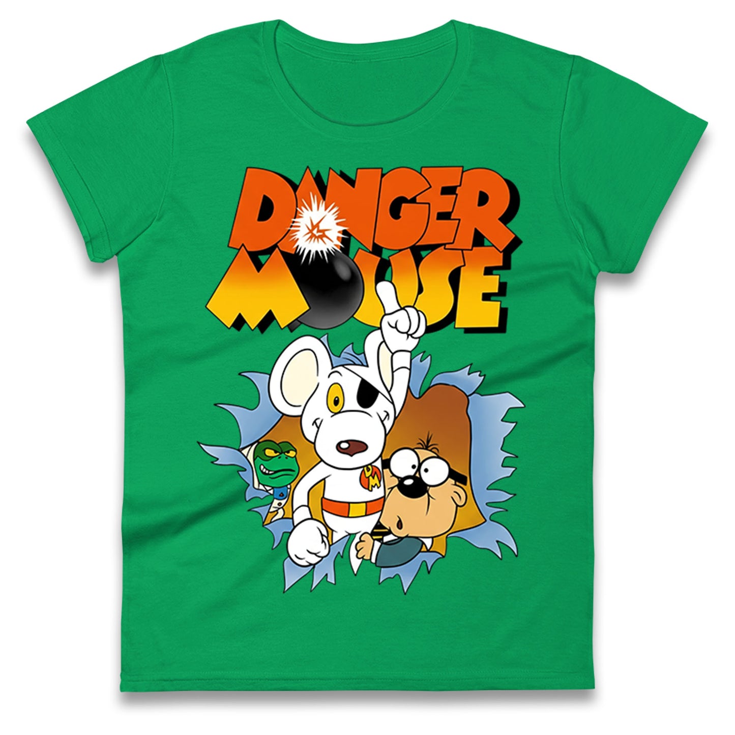 Danger Mouse & Penfold Ladies T Shirt