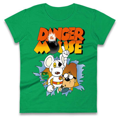 Danger Mouse & Penfold Ladies T Shirt