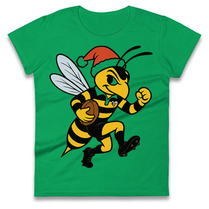 Wasps Rugby Christmas Ladies T Shirt