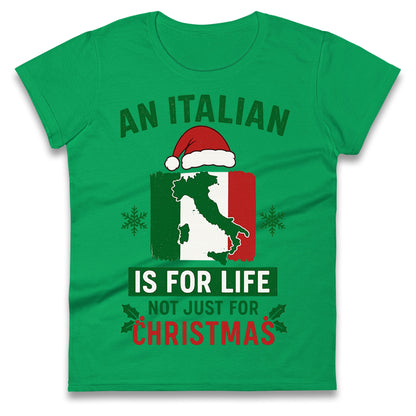 Italian Christmas Ladies T Shirt