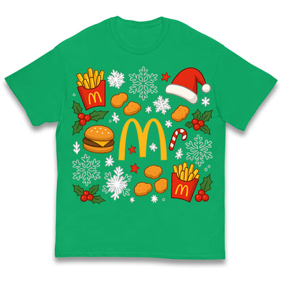 McDonalds Christmas Kids T Shirt 