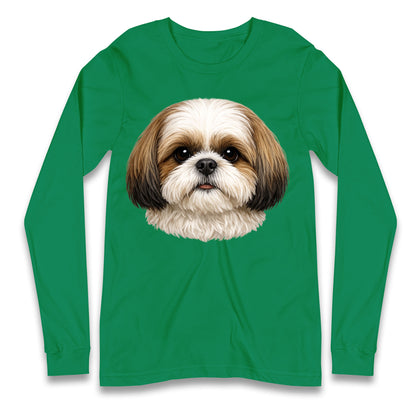 Shih Tzu Face Longsleeve T Shirt