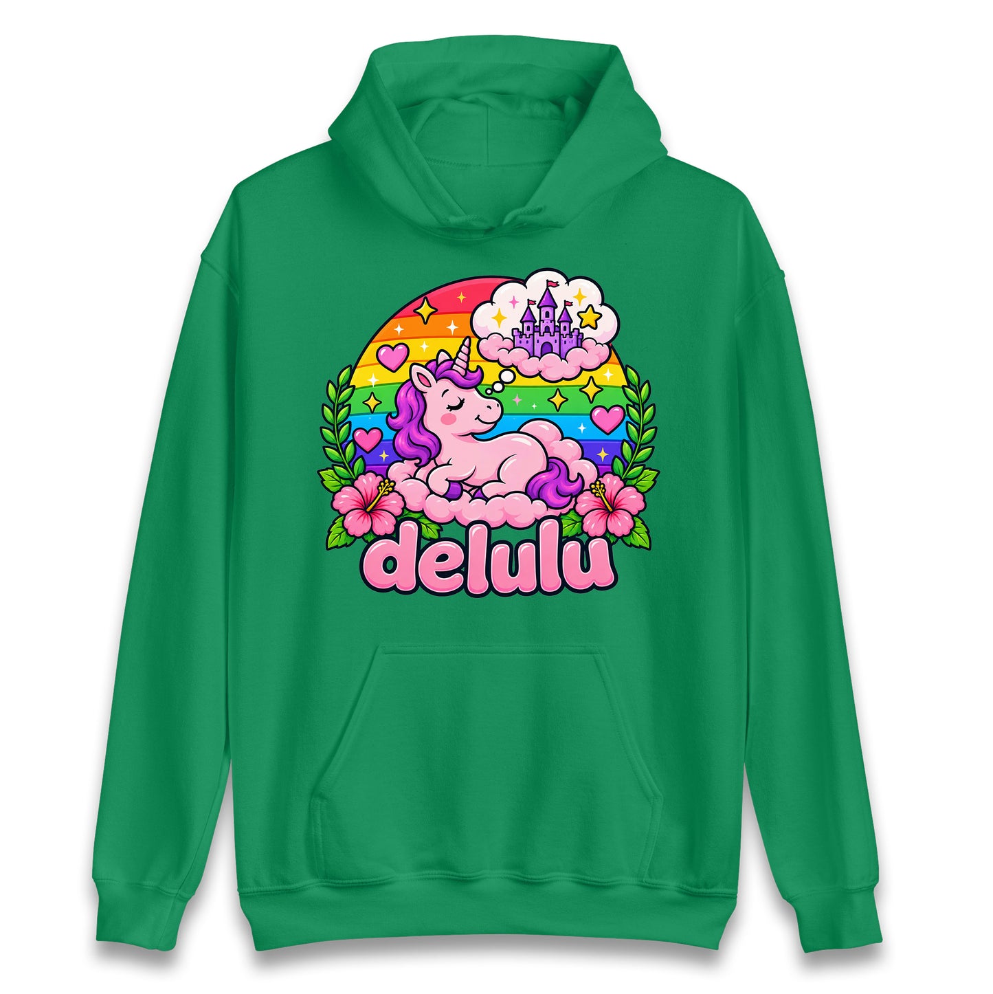 Delulu Unicorn Hoodie