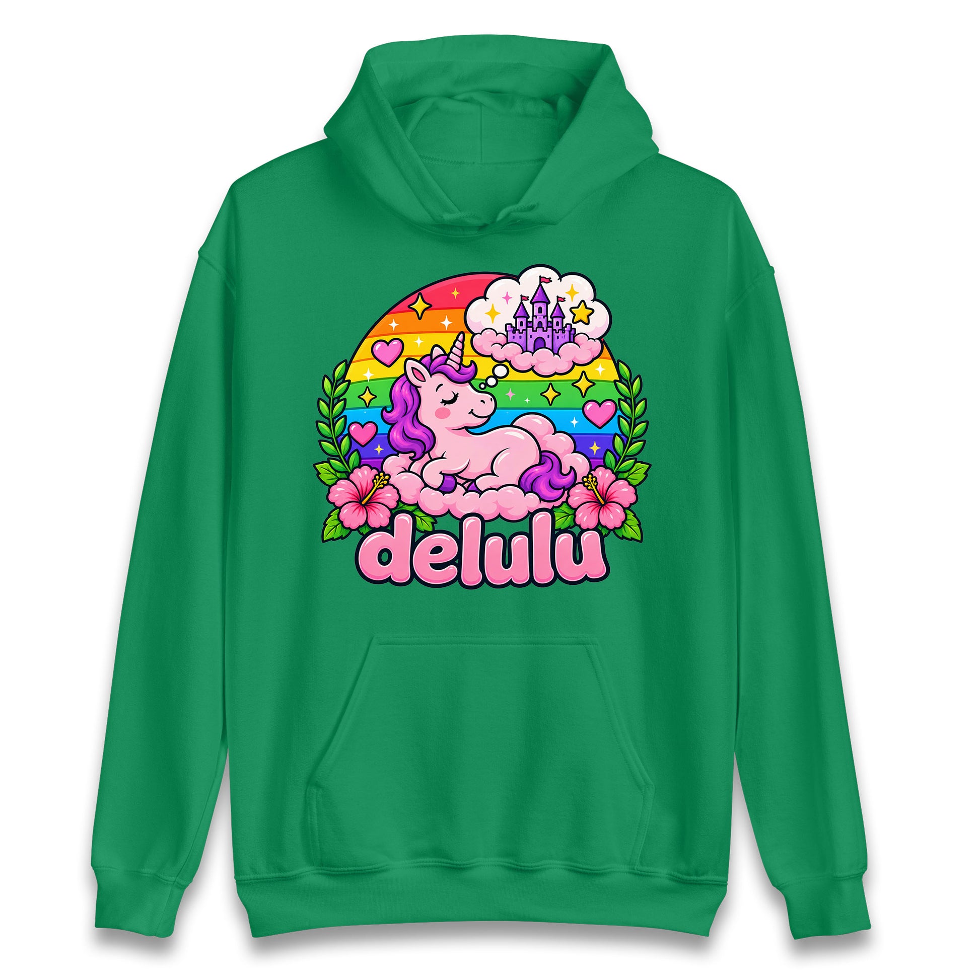 Delulu Unicorn Hoodie