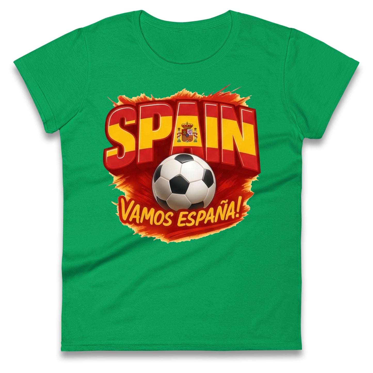 Spain Retro World Cup Ladies T Shirt