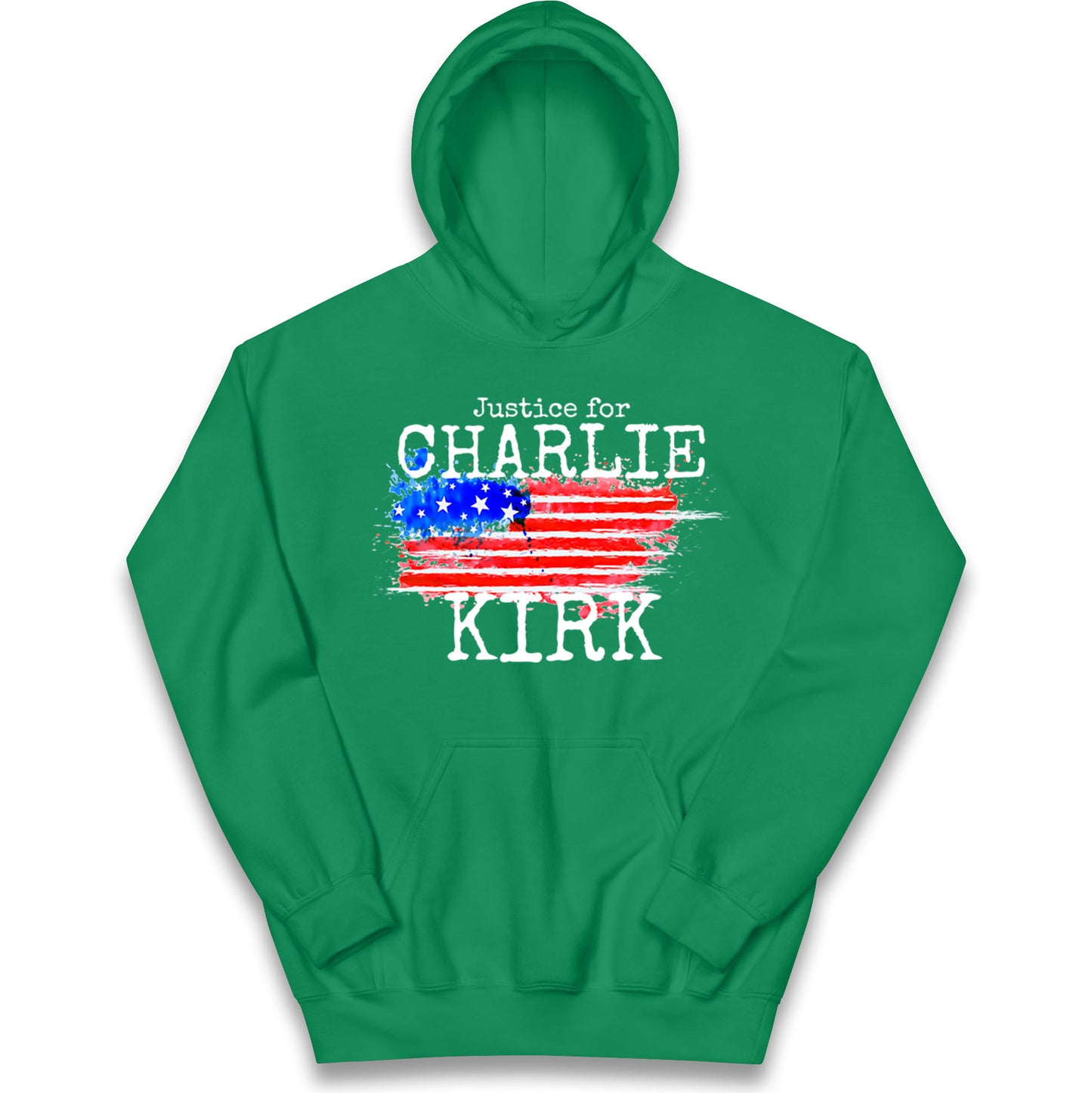 Justice For Charlie Kirk Kids Hoodie