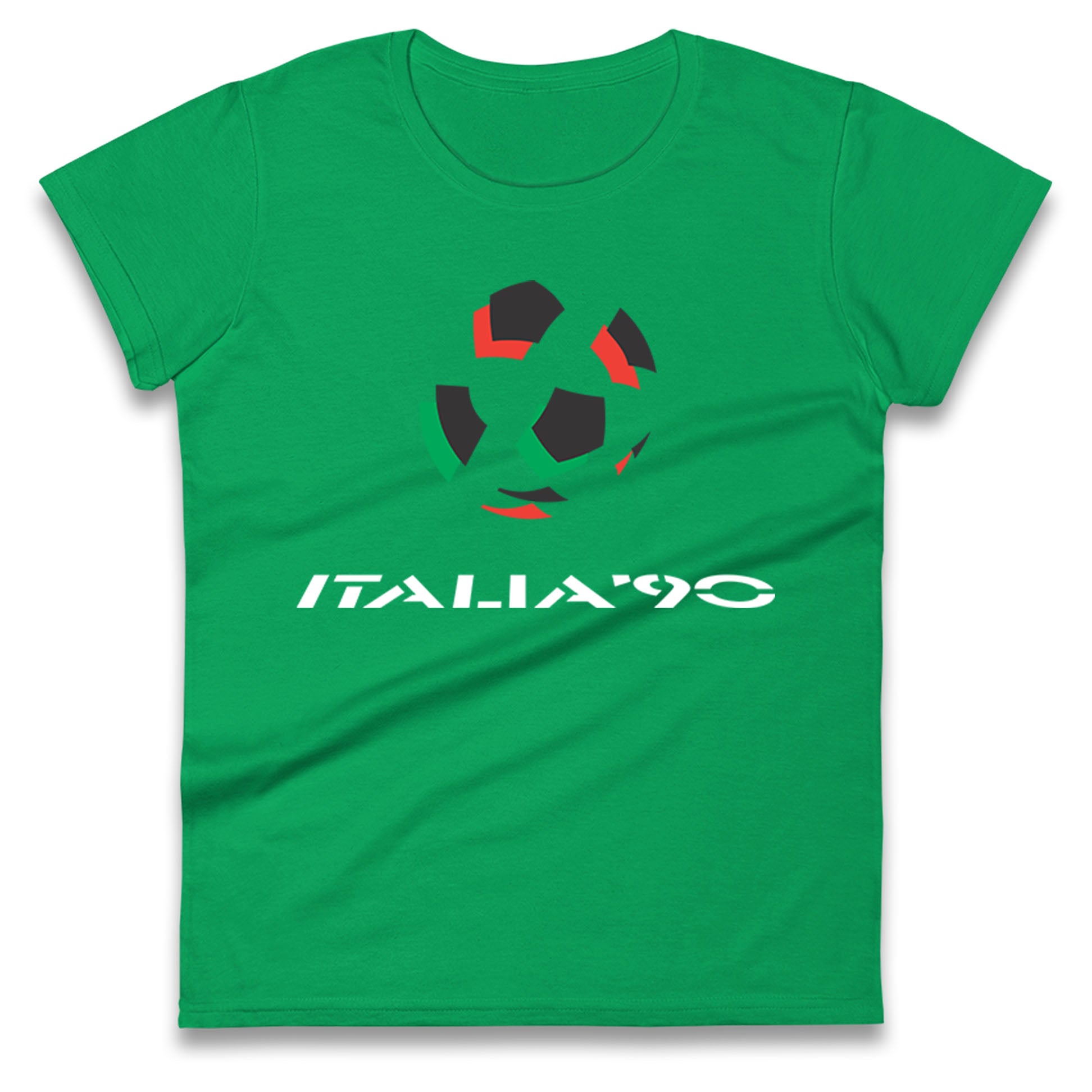 Italia 90 Logo Ladies T Shirt
