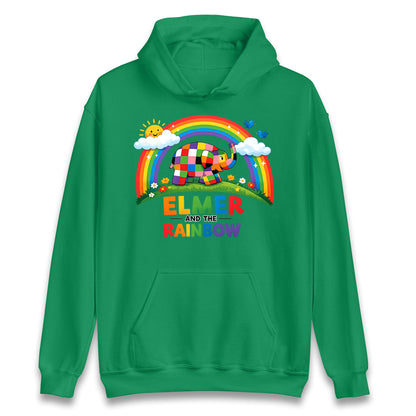 Elmer And The Rainbow Hoodie 
