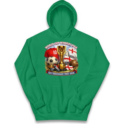 England World Cup 60th Anniversary Kids Hoodie