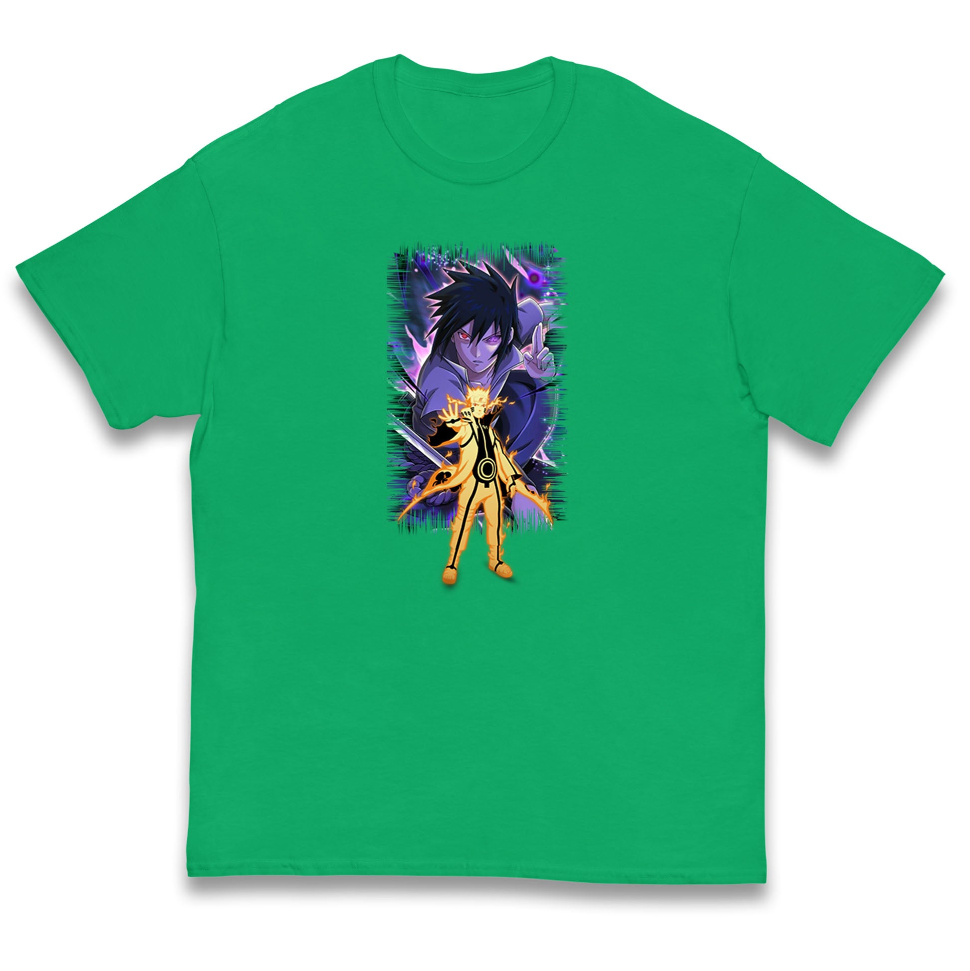 sasuke uchiha and naruto uzumaki t shirt