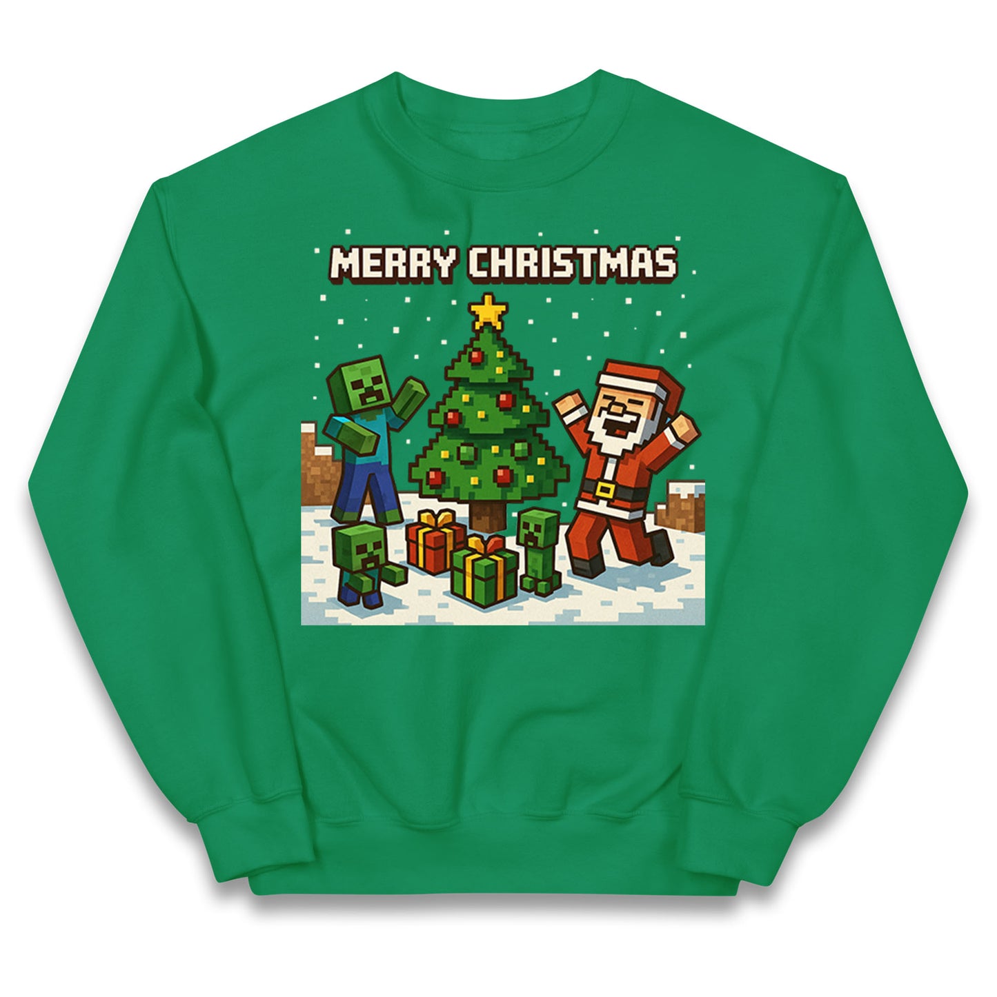 Minecraft Merry Christmas Kids Jumper
