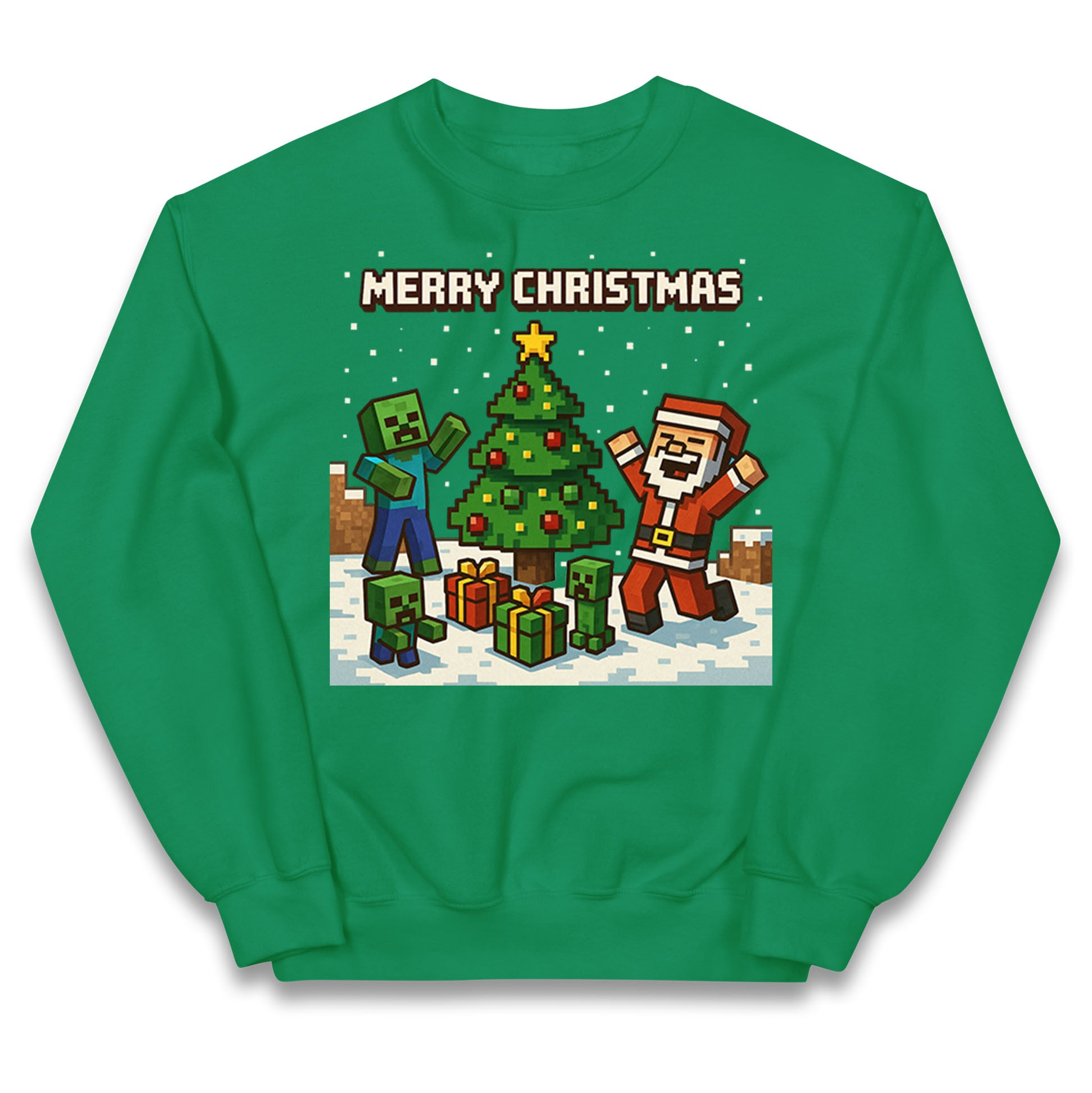 Minecraft Merry Christmas Kids Jumper
