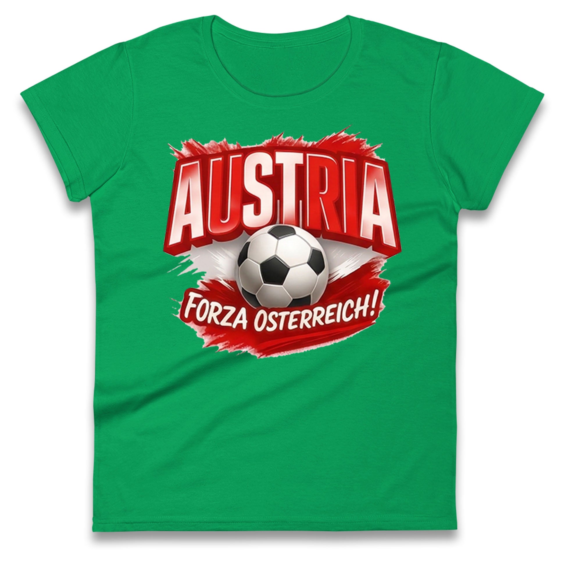 Austria Retro World Cup Ladies T Shirt