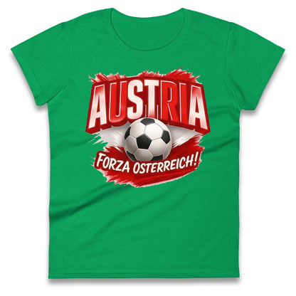 Austria Retro World Cup Ladies T Shirt