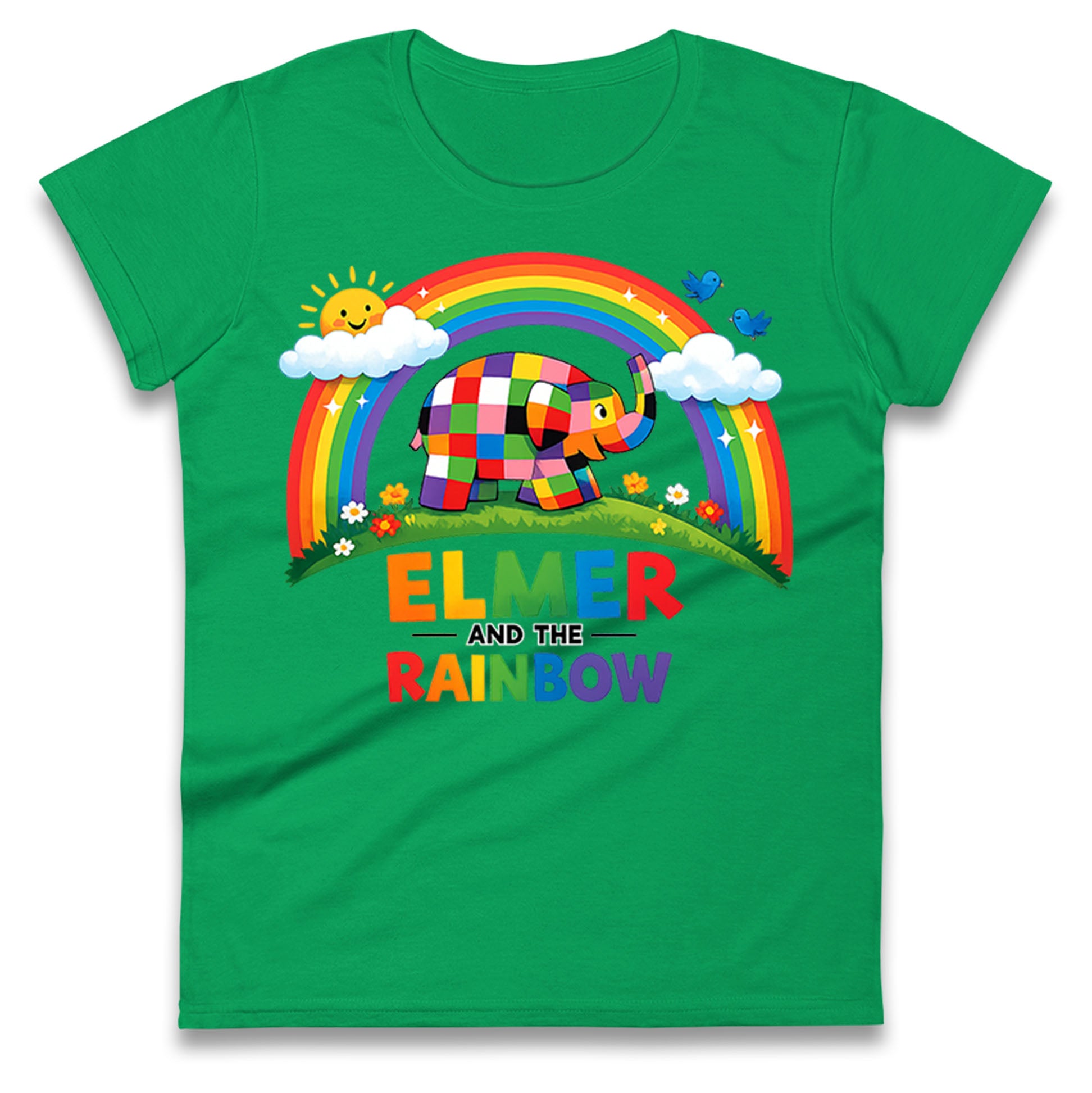 Elmer And The Rainbow Ladies T Shirt 