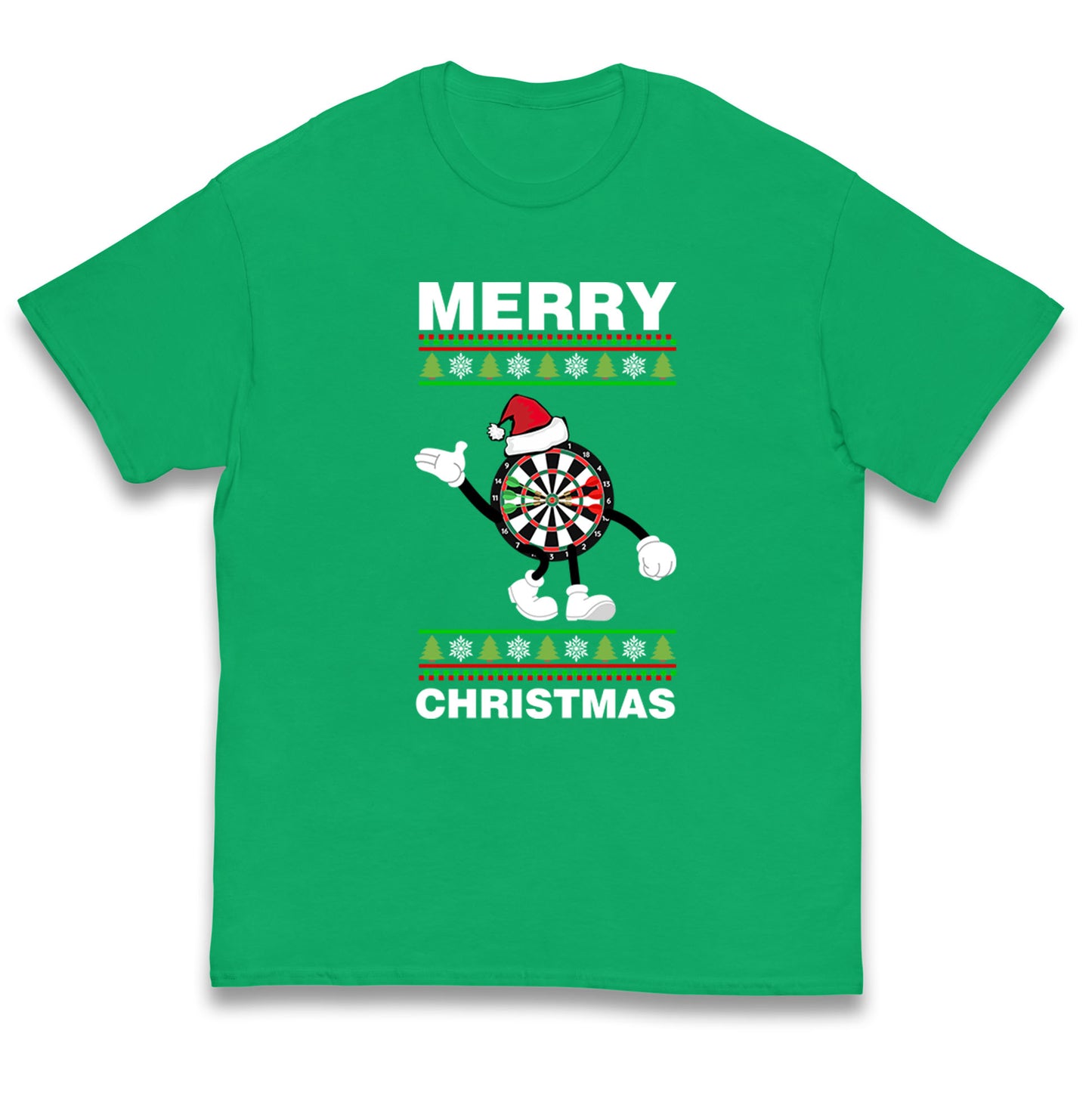 dartboard christmas santa costume t shirt