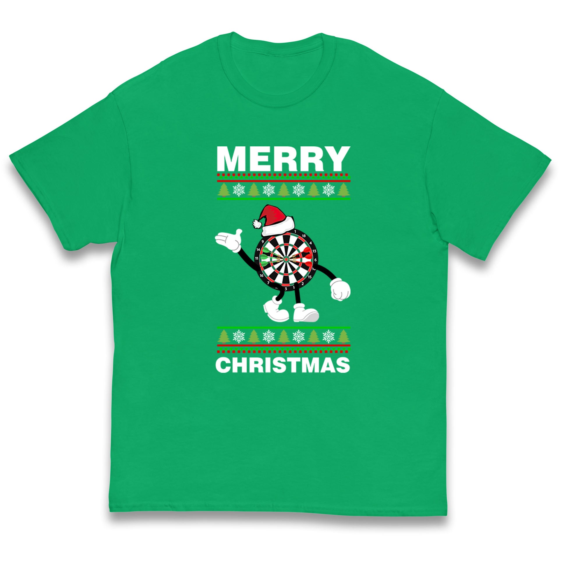 dartboard christmas santa costume t shirt