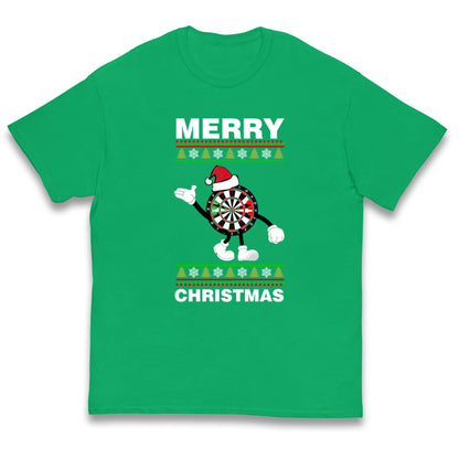 dartboard christmas santa costume t shirt