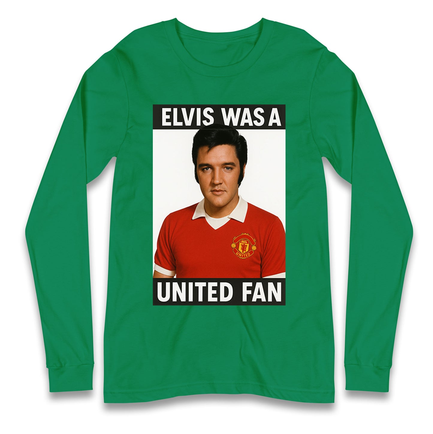 Elvis Presley Mnchester United Longsleeve T Shirt