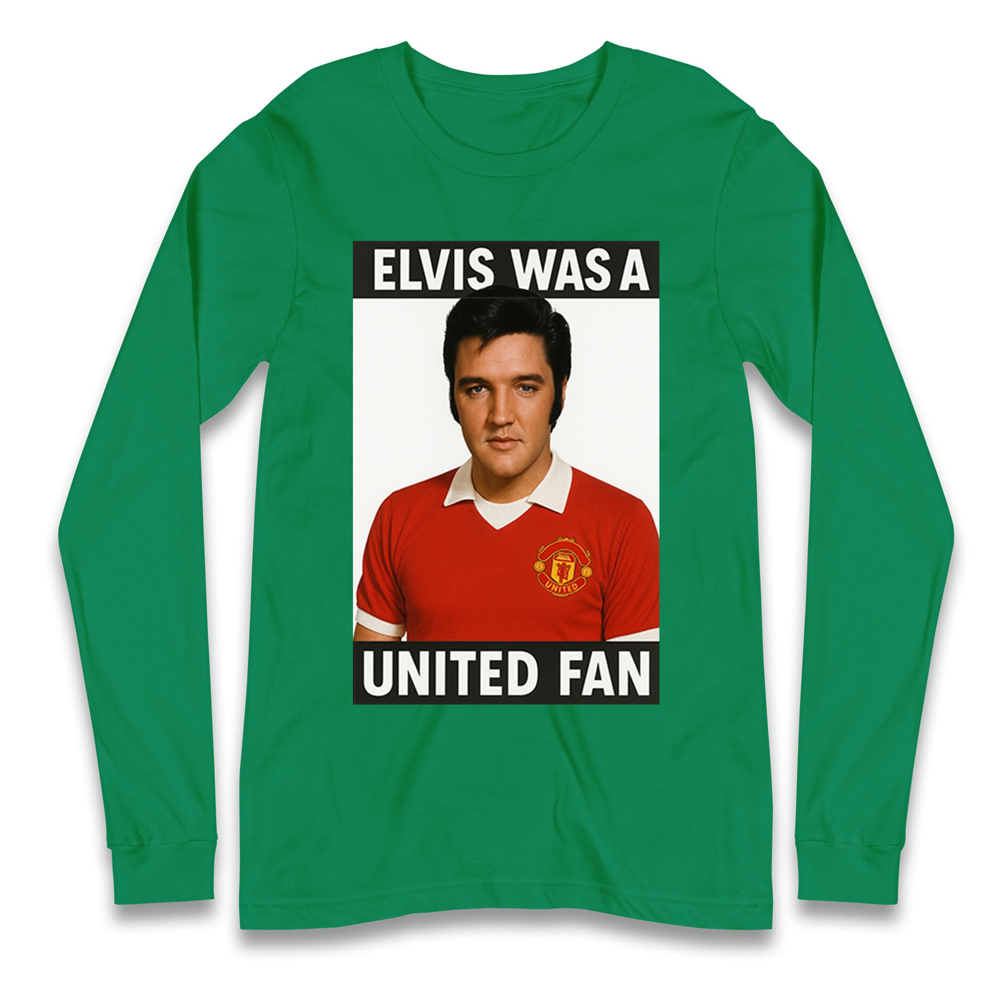 Elvis Presley Mnchester United Longsleeve T Shirt