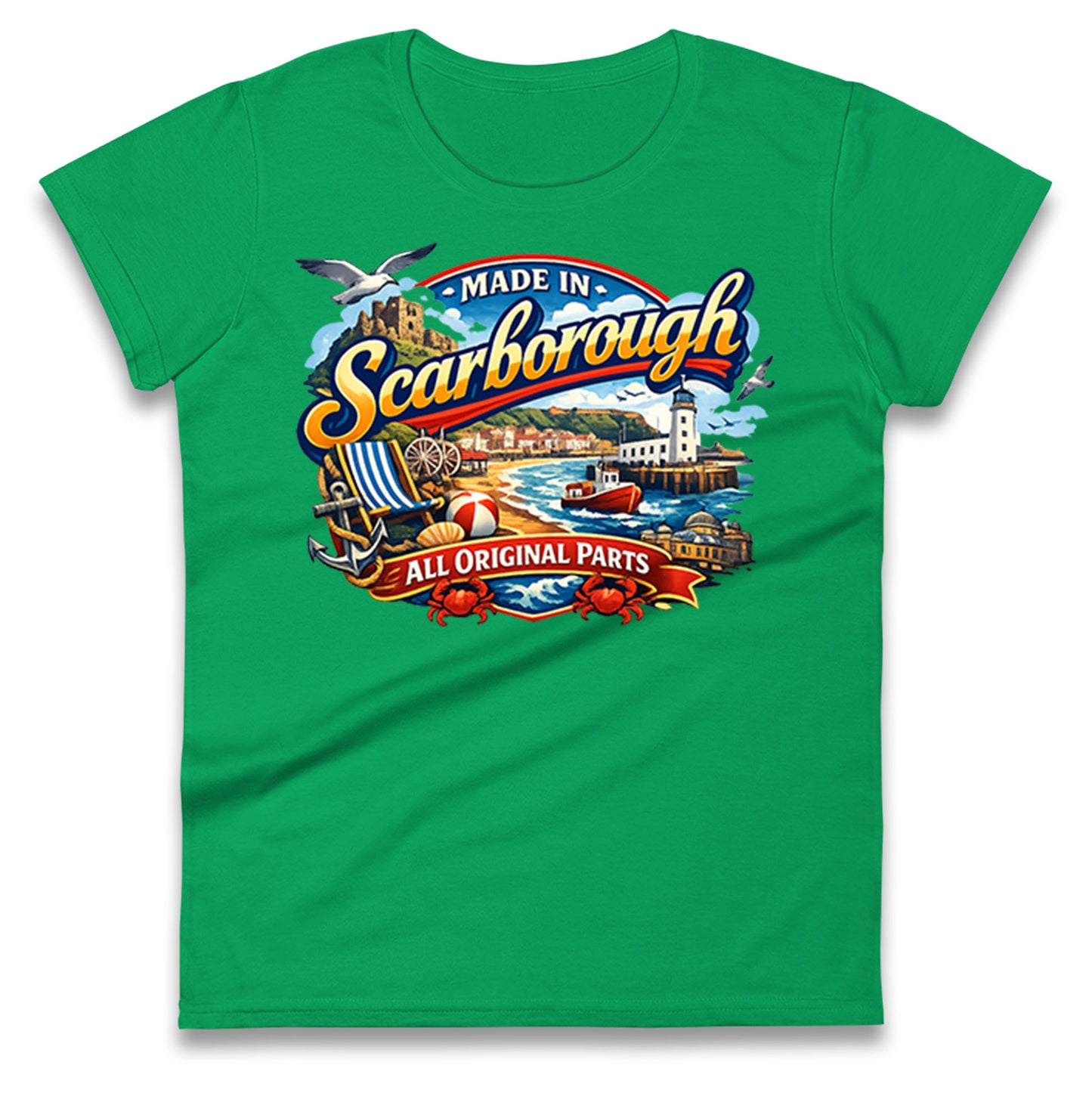 Made In Scarborough All Original Parts Ladies T Shirt
