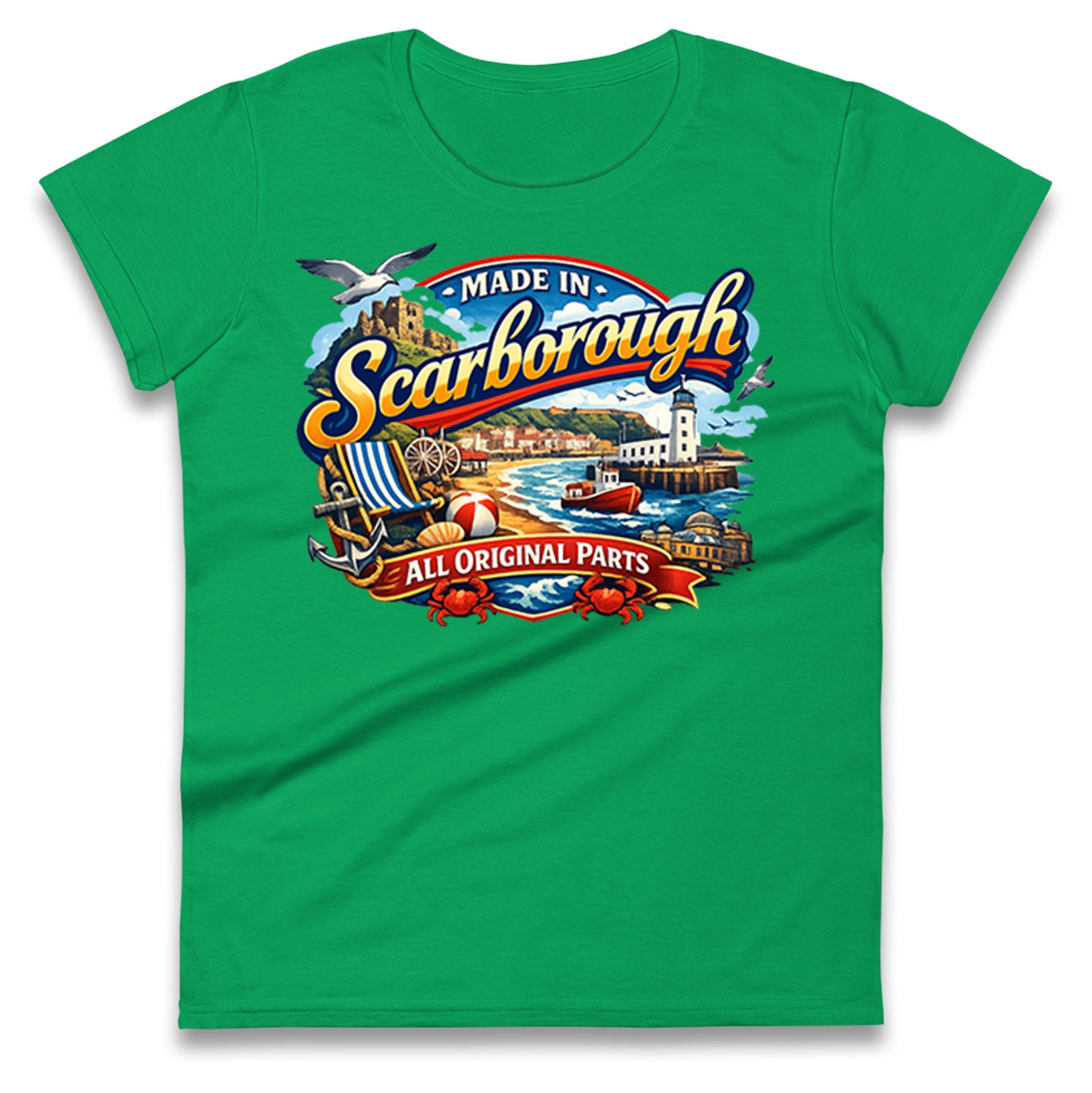 Made In Scarborough All Original Parts Ladies T Shirt