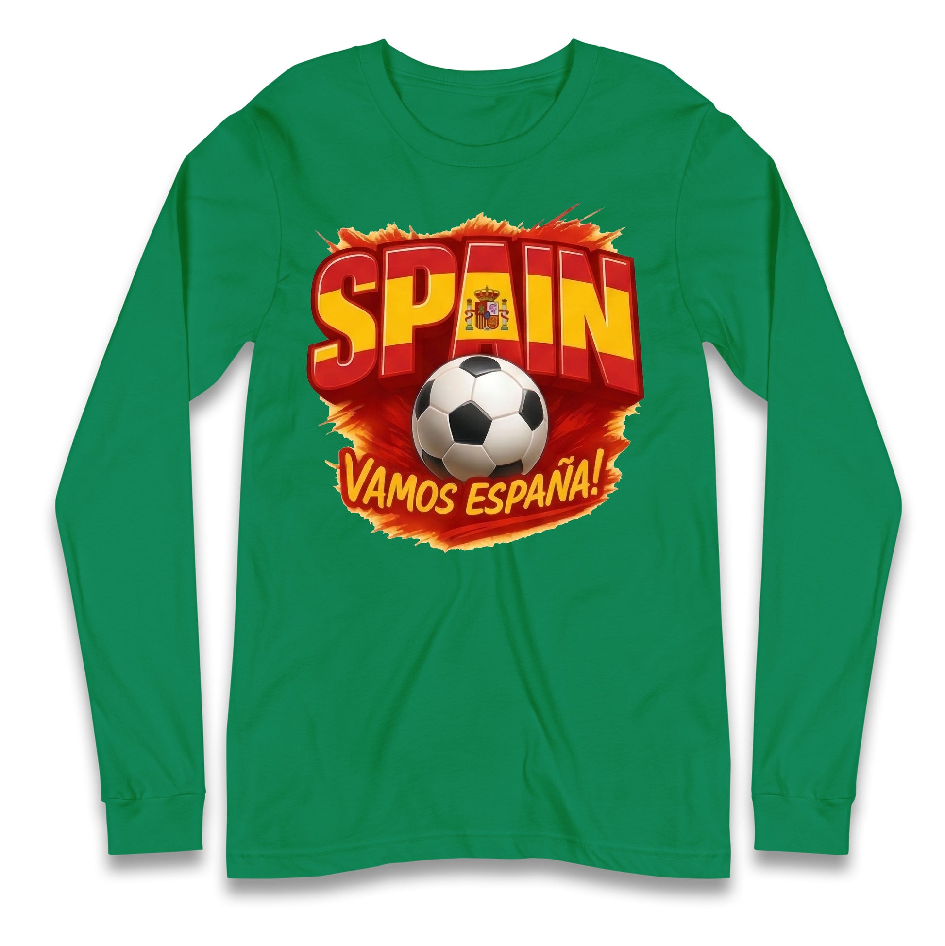 Spain Retro World Cup Longsleeve T Shirt