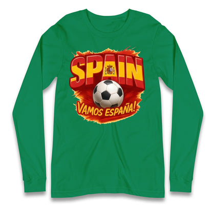 Spain Retro World Cup Longsleeve T Shirt