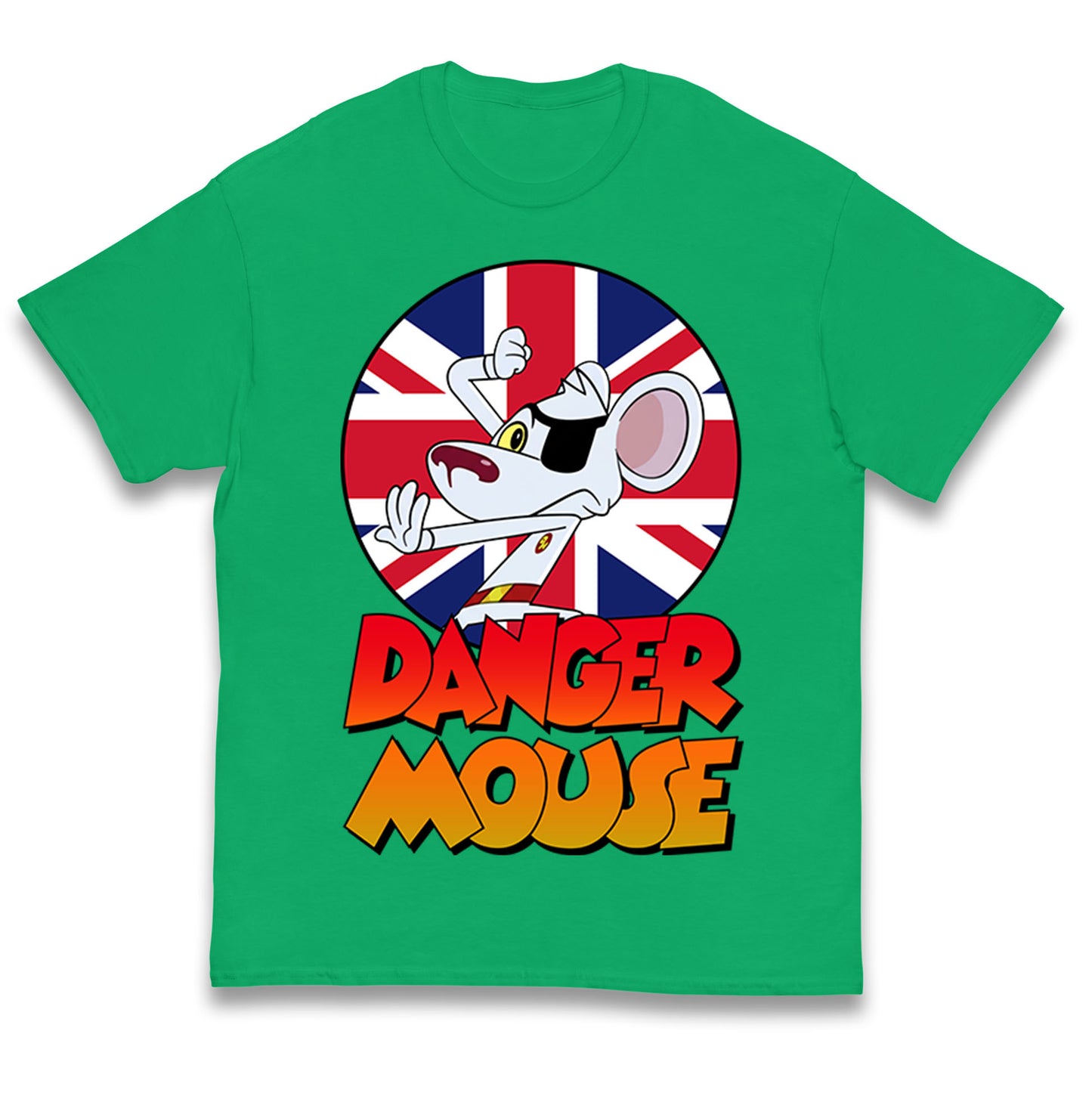 Danger Mouse Union Jack Kids T Shirt