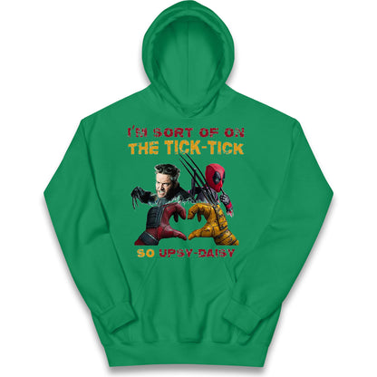 I'm Sort of on The Tick Tick so Upsy Daisy Kids Hoodie