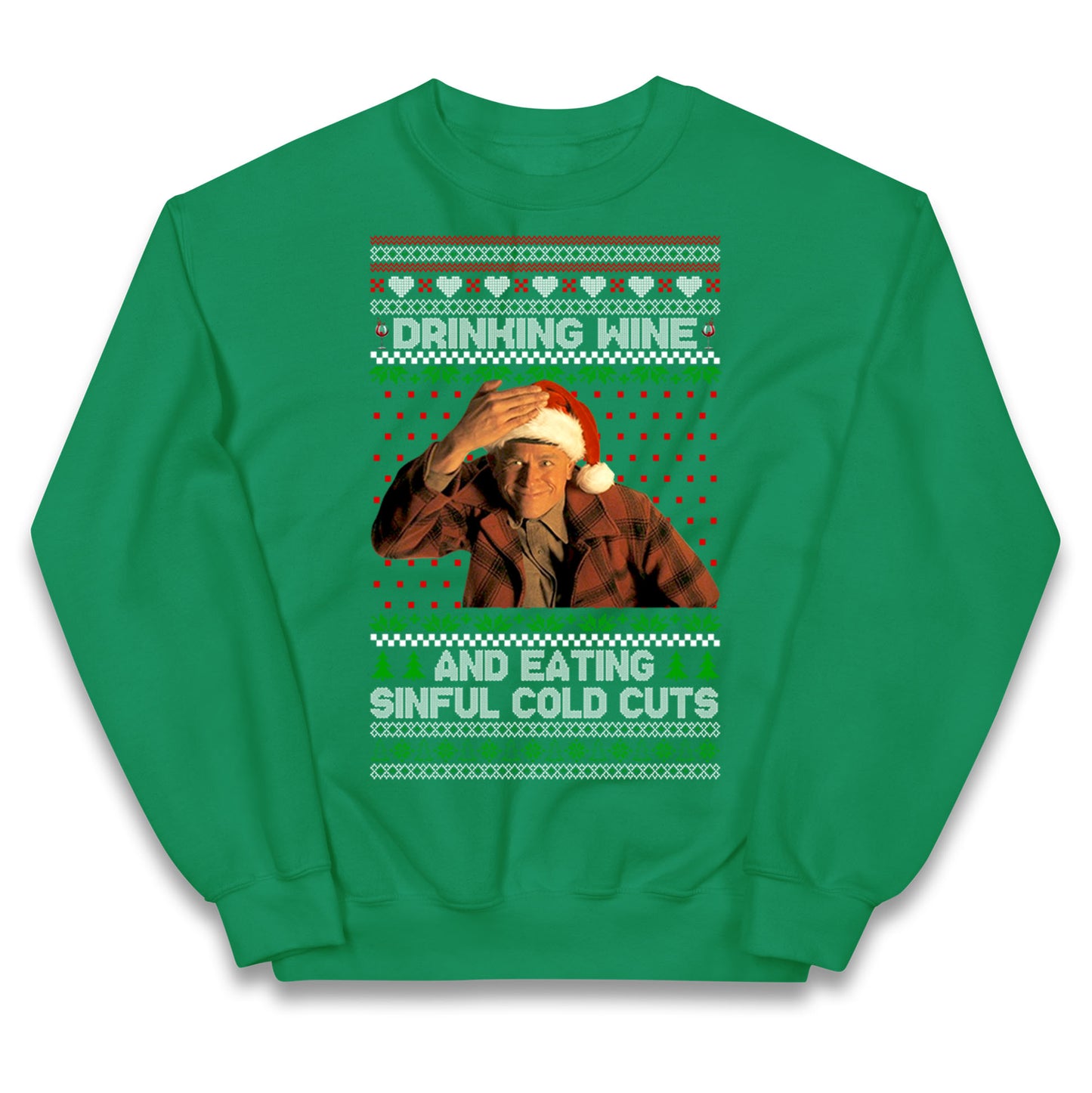 Ed Gein Wine Christmas Kids Jumper
