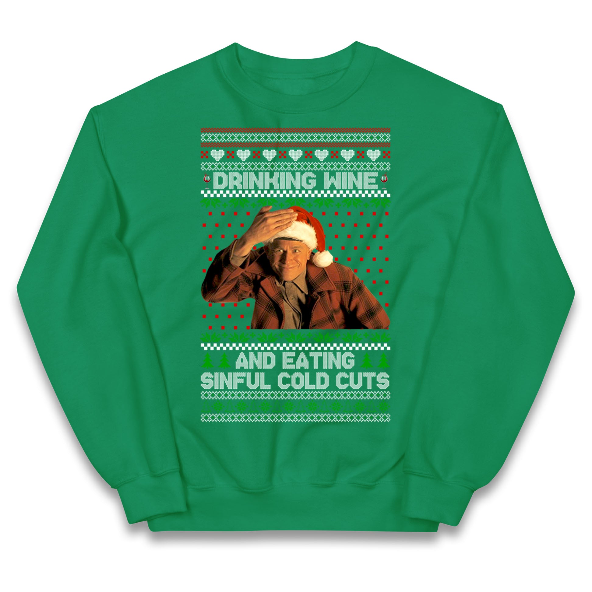 Ed Gein Wine Christmas Kids Jumper