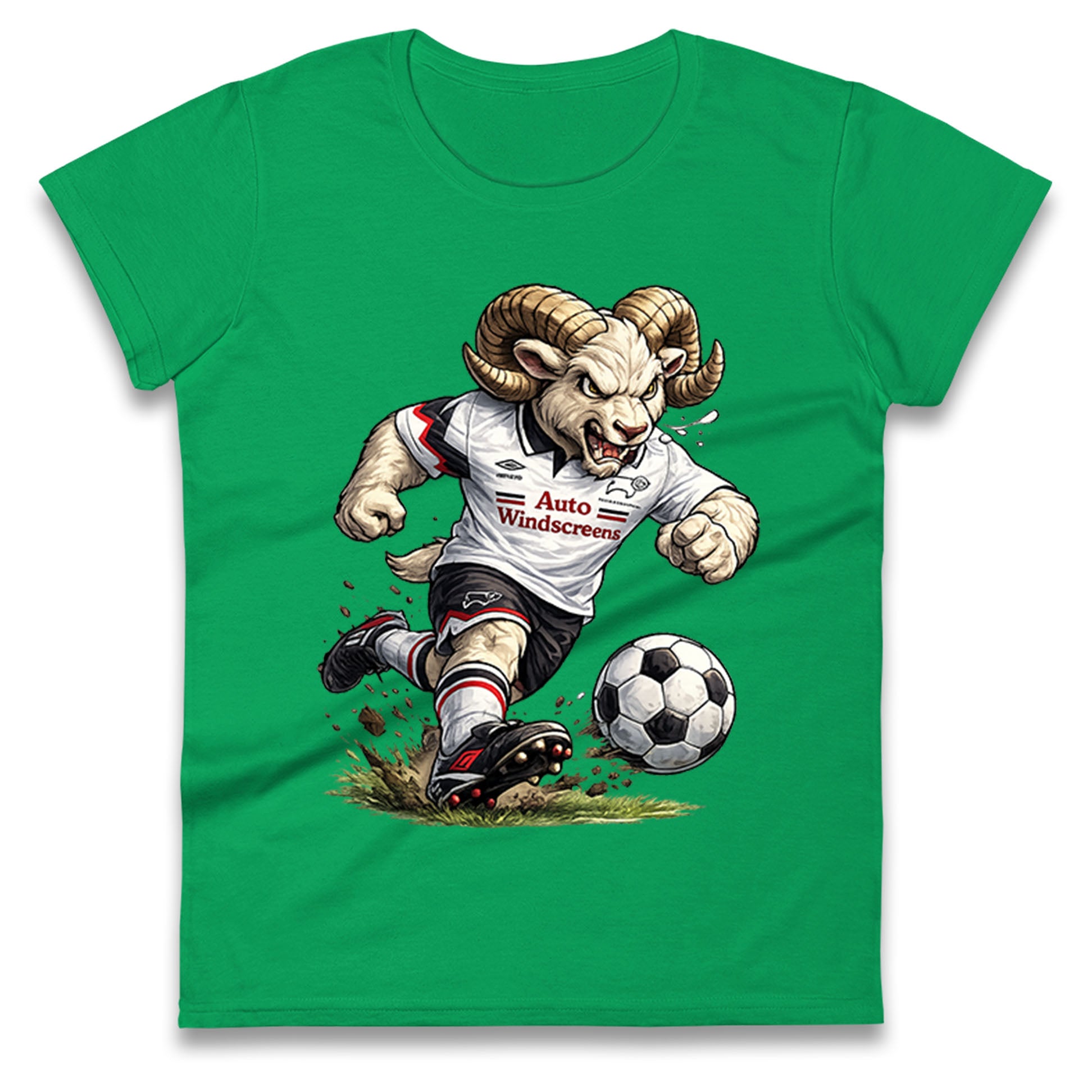 Old School Derby County Ladies T Shirt