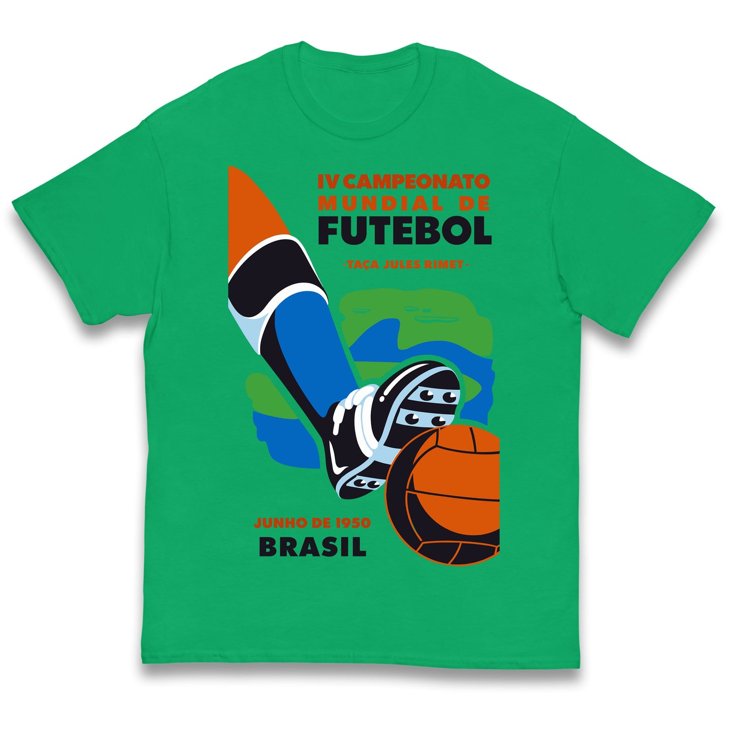 Brasil 1950 Retro World Cup Kids T Shirt