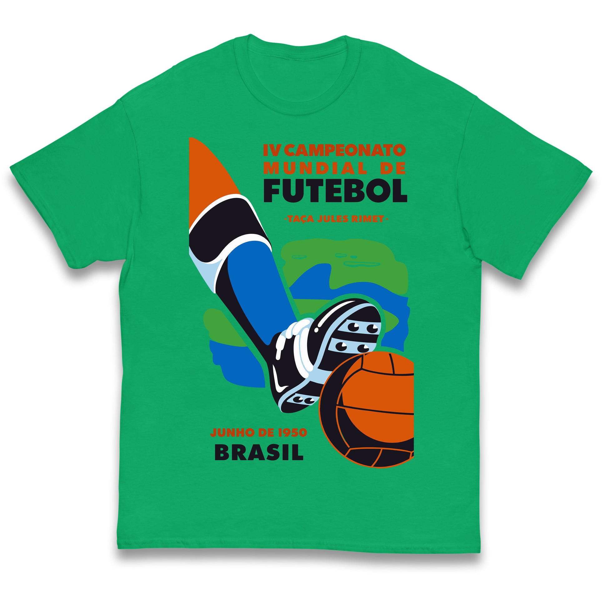Brasil 1950 Retro World Cup Kids T Shirt
