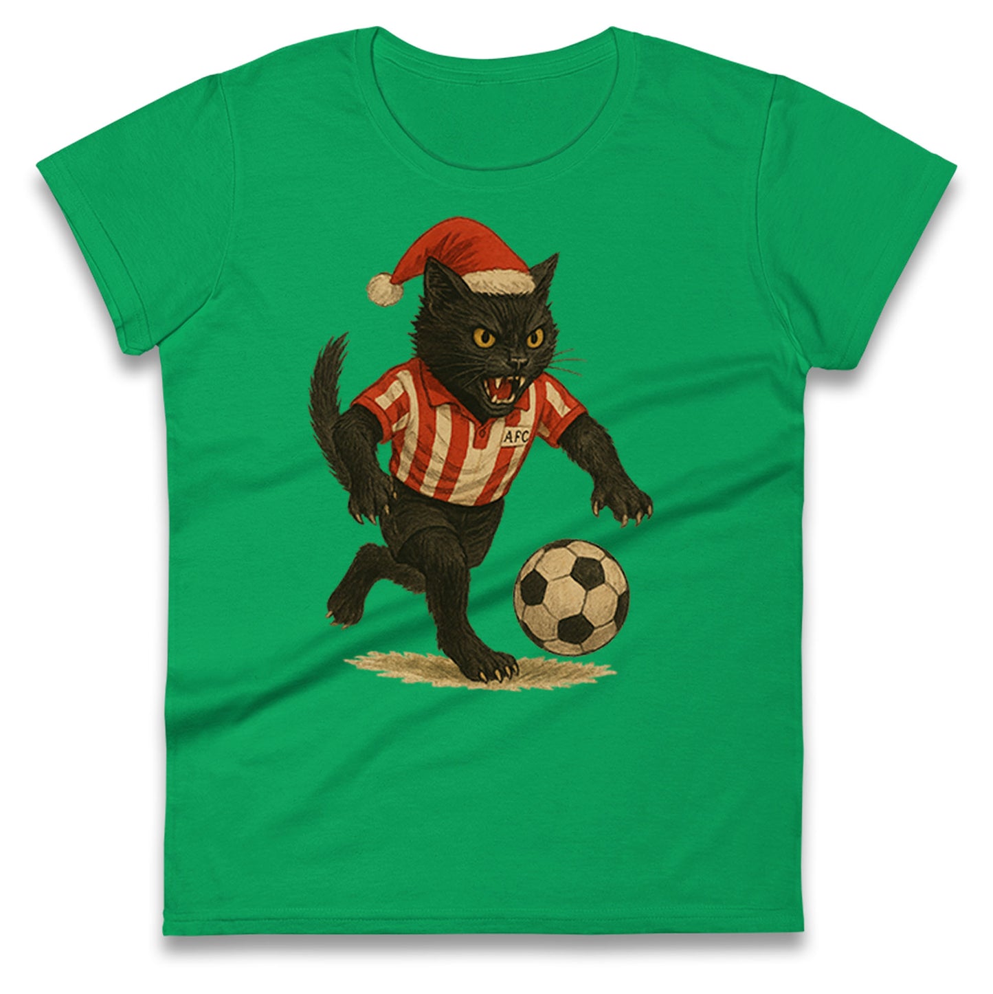 Sunderland Football Christmas Ladies T Shirt 